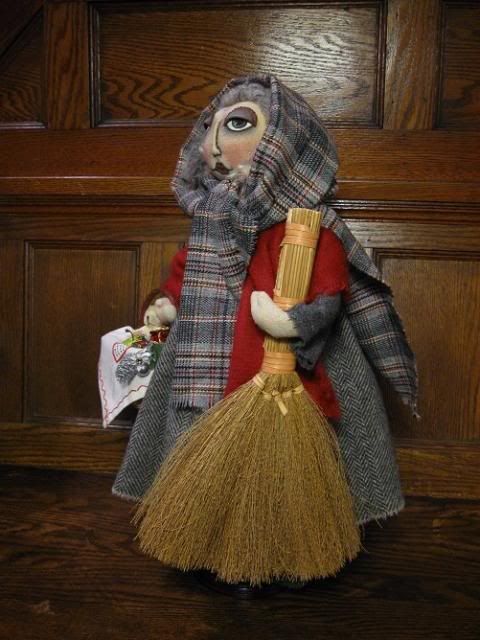 FOLK ART LA BEFANA DOLL~ITALIAN BEFANA DOLL~CHRISTMAS